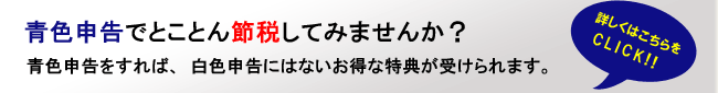 青色申告でばっちり節税してみませんか？